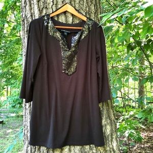 AB STUDIO sequin tunic